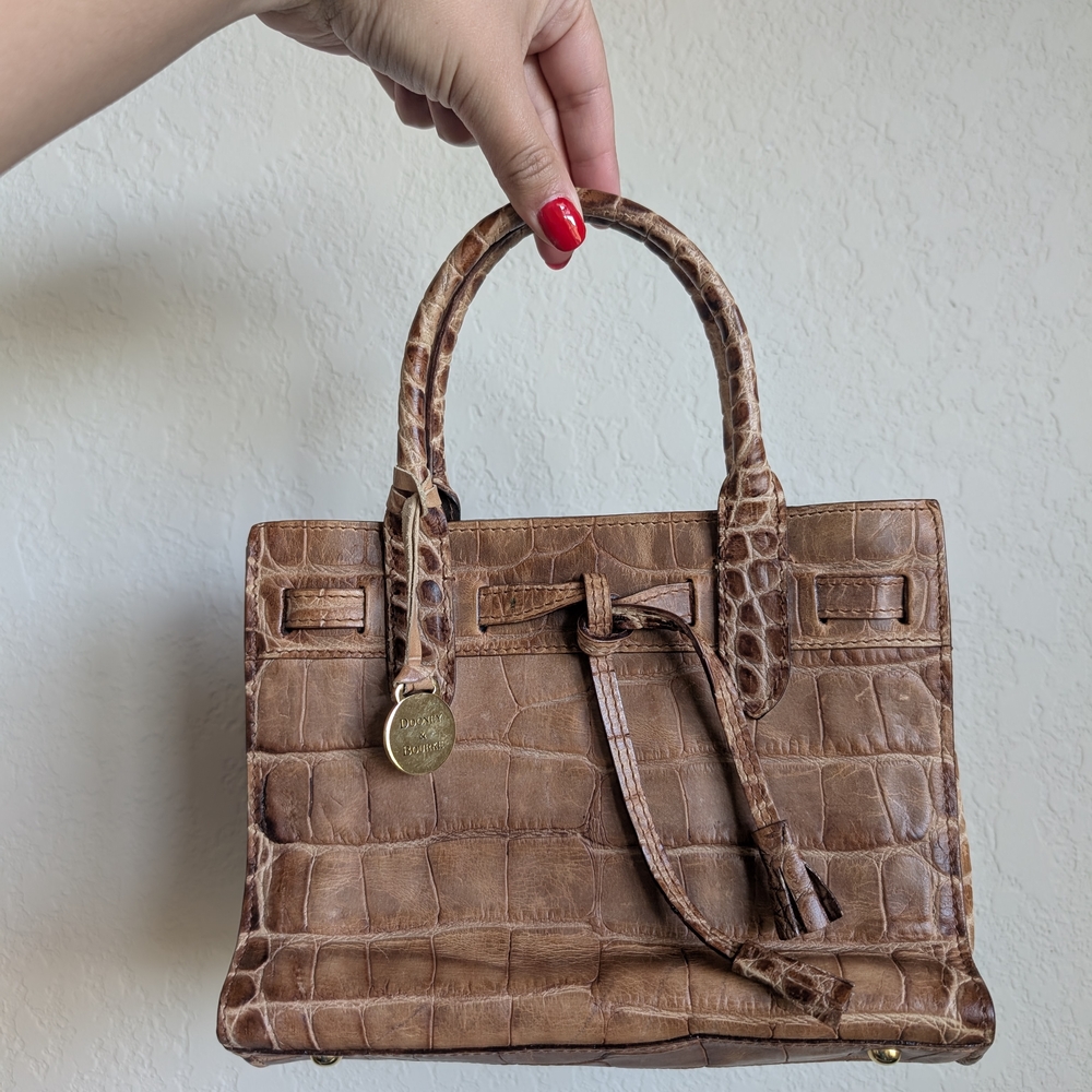 Vintage DOONEY & BOURKE Alto Mini Croc Handbag